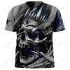 Dallas Cowboys Custom Name Number Skull T-Shirt