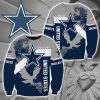 Dallas Cowboys Custom Name One Nation Under God Sweatshirt V4