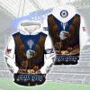 Dallas Cowboys Custom Name One Nation Under God Zip Up Hoodie V5