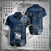 Dallas Cowboys Dark Blue Skull Hawaiian Shirt