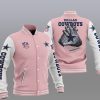 Dallas Cowboys Pink 2 Hand Baseball Jacket