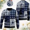 Dallas Cowboys Snow Flower Tree Ugly Christmas Sweater