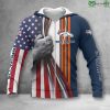 Denver Broncos America Flag Zip Up Hoodie V2
