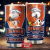 Denver Broncos Custom Name Snoopy Tumbler