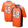 Denver Broncos Dylan Parham Nike Orange NFL Game Jersey