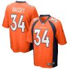 Denver Broncos Essang Bassey Nike Orange NFL Game Jersey