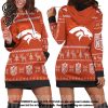 Denver Broncos Holiday Women Hoodie Dress