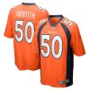 Denver Broncos Jonas Griffith Nike Orange NFL Game Jersey