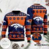 Denver Broncos Navy Blue Orange Ugly Christmas Sweater