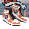 Denver Broncos Orange White Air Jordan 1 High Sneakers