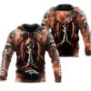 Denver Broncos Skull Smoke Zip Up Hoodie