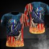 Detroit Lions American Flag T-Shirt V2