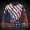 Detroit Lions American Flag Zip Up Hoodie