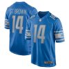 Detroit Lions Amon-Ra St. Brown Nike Blue NFL Game Jersey