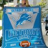 Detroit Lions Blue Grey Est 1934 Quilt Blanket