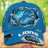 Detroit Lions Custom Name Blue Classic Cap