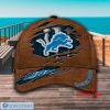 Detroit Lions Custom Name Brown Classic Cap