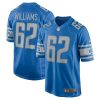 Detroit Lions Jarrid Williams Nike Blue Home NFL Game Jersey
