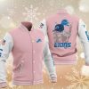 Detroit Lions Pink Iron Maiden Baseball Jacket