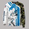 Detroit Lions White Blue Camo Sweatshirt