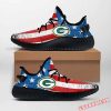 Green Bay Packers American Flag Edition Yeezy Boost Sneakers