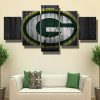 Green Bay Packers Barnwood 5 Panel Canvas