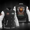 Green Bay Packers Black Harley Davidson Baseball Jacket
