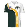 Green Bay Packers Black White Fashion Polo Shirt