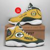 Green Bay Packers Custom Name Air Jordan 13 Shoes V8