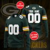 Green Bay Packers Custom Name Number Green Professional Sweatshirt