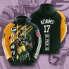 Green Bay Packers Davante Adams Dark Green Gold Pullover Hoodie