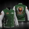 Green Bay Packers Green Harley Davidson Baseball Jacket
