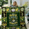 Green Bay Packers I Was Born With My Heart Quilt Blanket