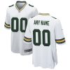 Green Bay Packers Nike White Custom NFL Game Jersey
