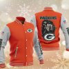 Green Bay Packers Orange Grey Hades Boxing Baseball Jacket