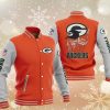Green Bay Packers Orange Grey Iron Maiden Baseball Jacket