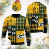 Green Bay Packers Pine Tree Yellow Green Ugly Xmas Sweater