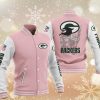 Green Bay Packers Pink Iron Maiden Baseball Jacket