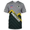Green Bay Packers Short Sleeve Grey Version T-Shirt