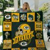 Green Bay Packers Yellow Helmet Logo Est 1921 Quilt Blanket