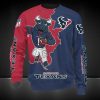 Houston Texans Blue Red Sweatshirt V2