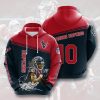 Houston Texans DeAndre Hopkins Deep Steel Blue Battle Red Pullover Hoodie