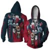 Houston Texans Red Blue Mascot Zip Up Hoodie