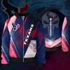 Houston Texans Red Blue Punisher Skull Bomber Jacket
