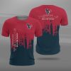 Houston Texans Red Blue T-Shirt V7