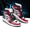 Houston Texans Red White Air Jordan 1 High Sneakers