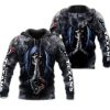 Houston Texans Skull Smoke Zip Up Hoodie