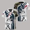 Houston Texans White Blue Camo Polo Shirt