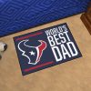 Houston Texans World’s Best Dad Rubber Doormat