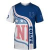 Indianapolis Colts Blue White T-Shirt V5